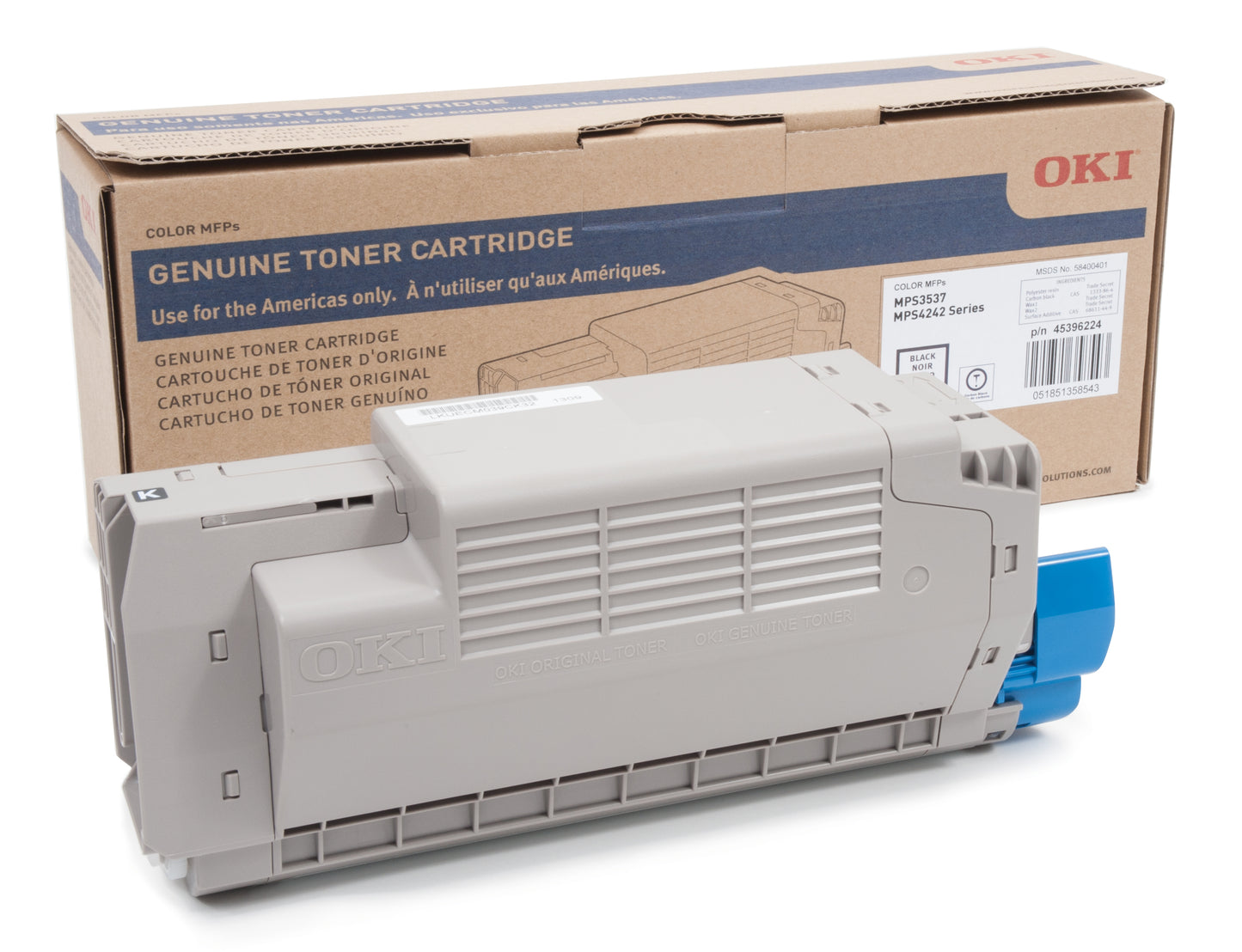 45396224 Okidata Genuine Black Toner MPS3537 MPS4242 Series